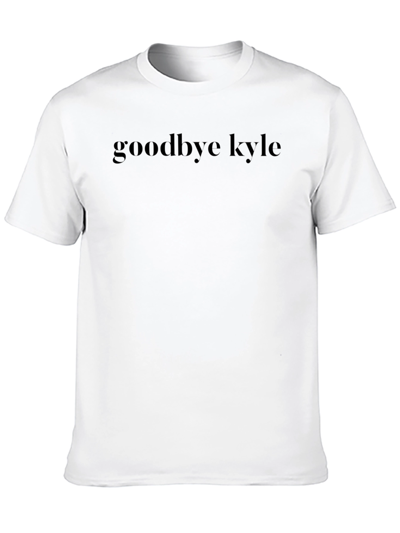 Camiseta Negra Goodbye Kyle - Estilo Casual
