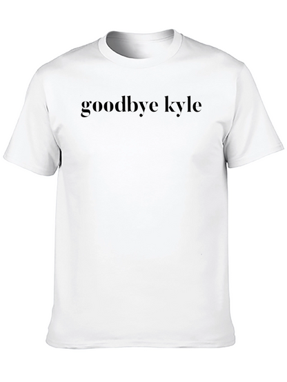 Camiseta Negra Goodbye Kyle - Estilo Casual