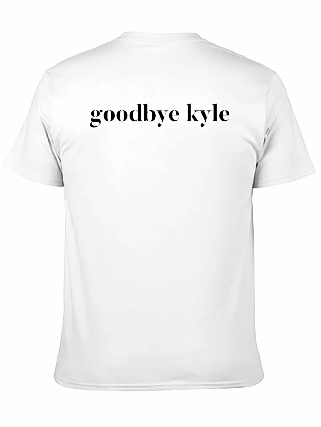 Camiseta Negra Goodbye Kyle - Estilo Casual