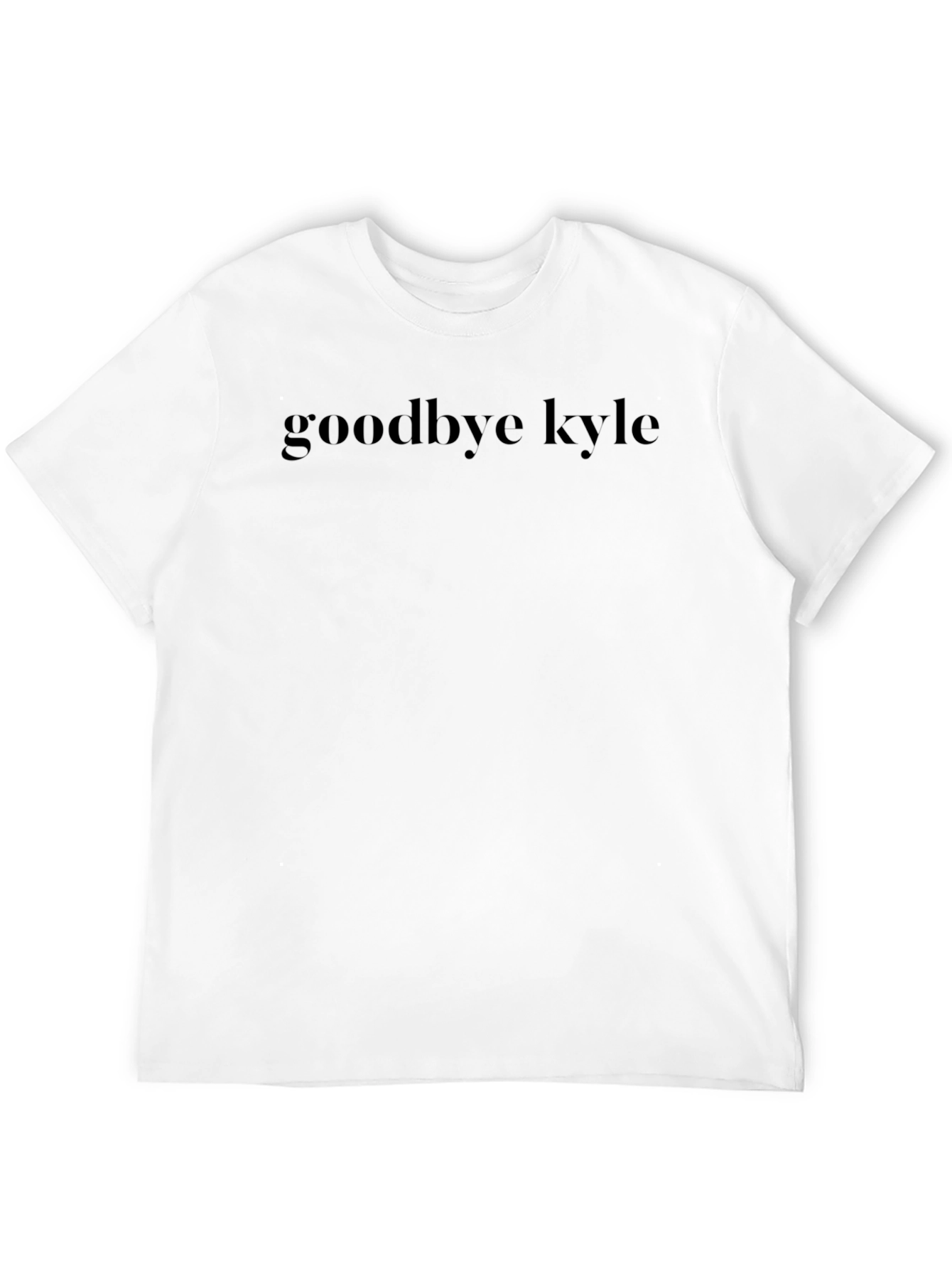 Camiseta Negra Goodbye Kyle - Estilo Casual