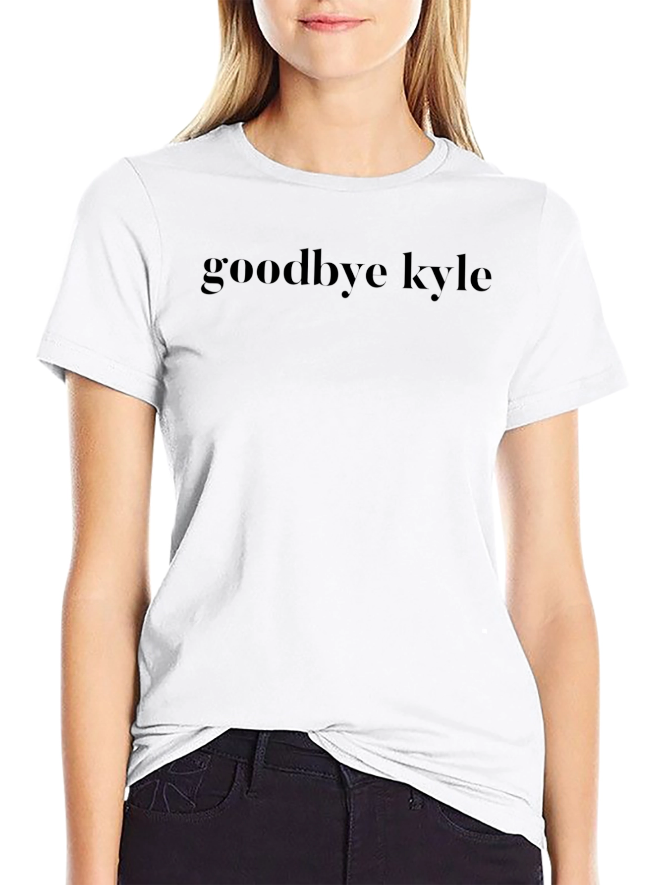 Camiseta Negra Goodbye Kyle - Estilo Casual