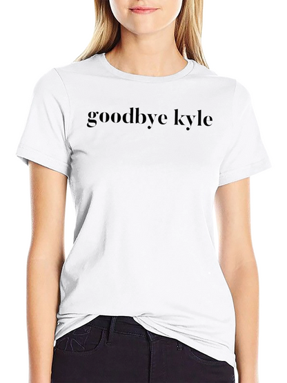 Camiseta Negra Goodbye Kyle - Estilo Casual