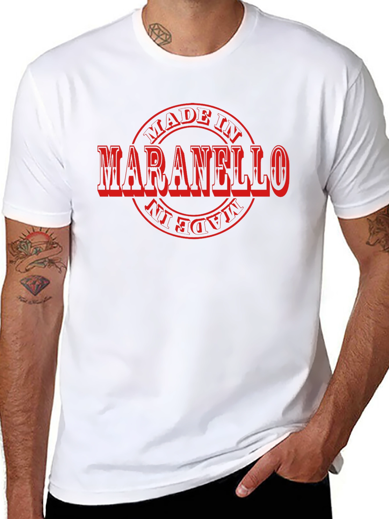 Camiseta Negra Maranello Italia