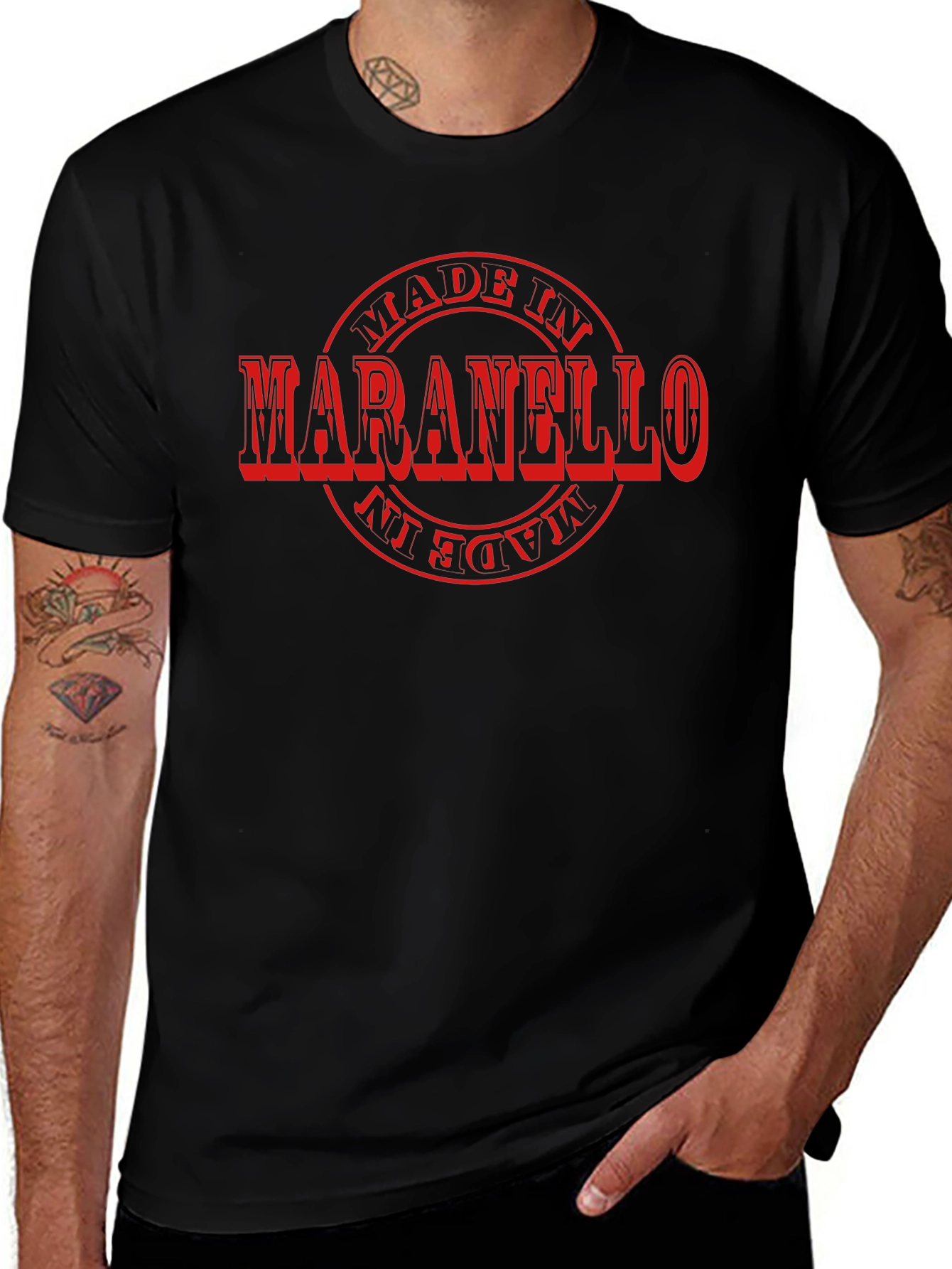 Camiseta Negra Maranello Italia