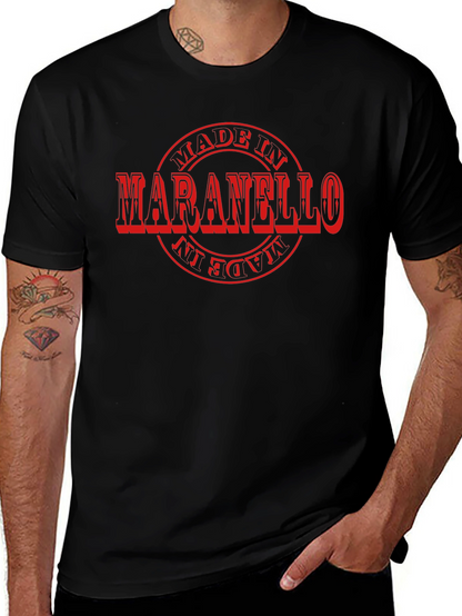 Camiseta Negra Maranello Italia
