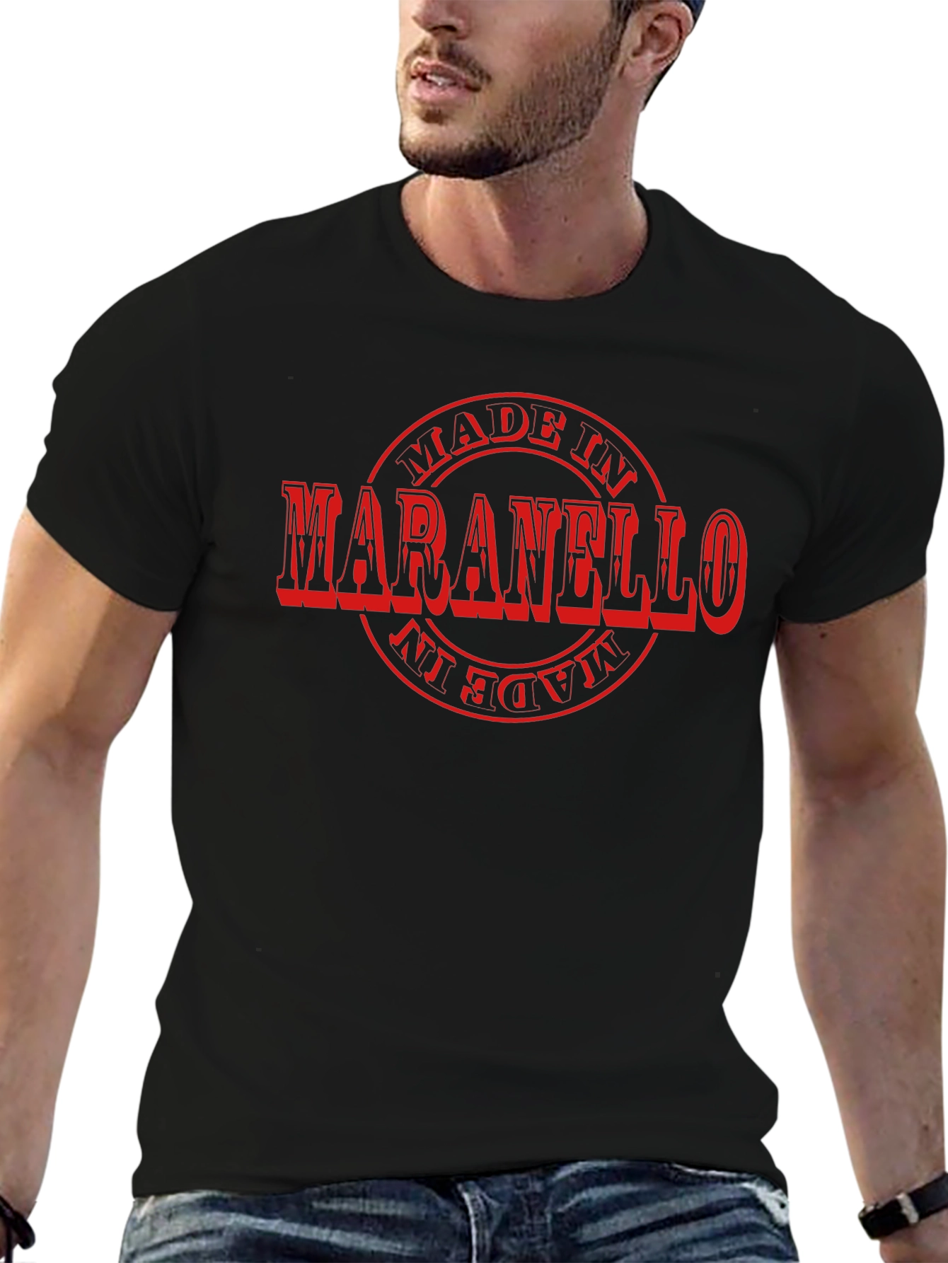 Camiseta Negra Maranello Italia