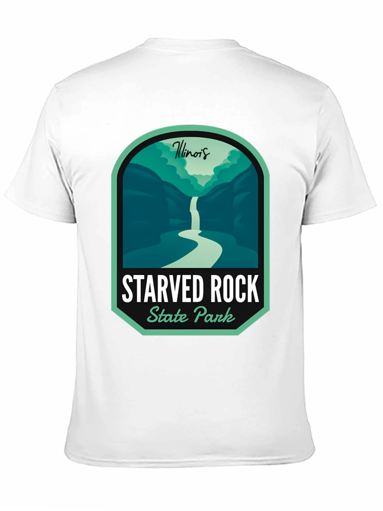 Camiseta Negra Starved Rock State Park Illinois