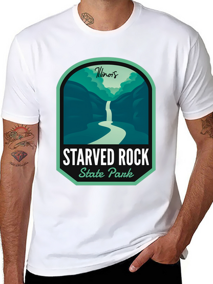 Camiseta Negra Starved Rock State Park Illinois