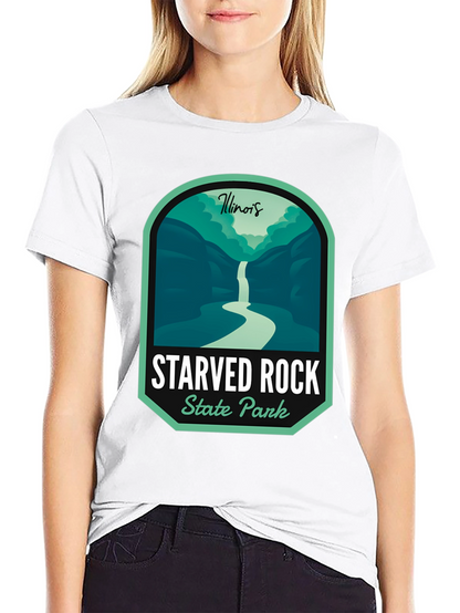 Camiseta Negra Starved Rock State Park Illinois