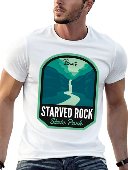 Camiseta Negra Starved Rock State Park Illinois