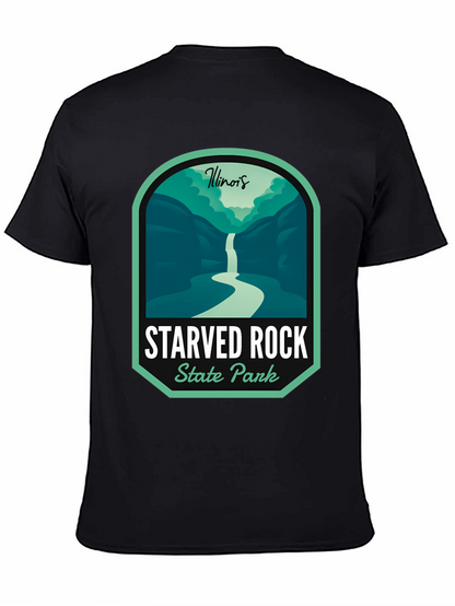 Camiseta Negra Starved Rock State Park Illinois