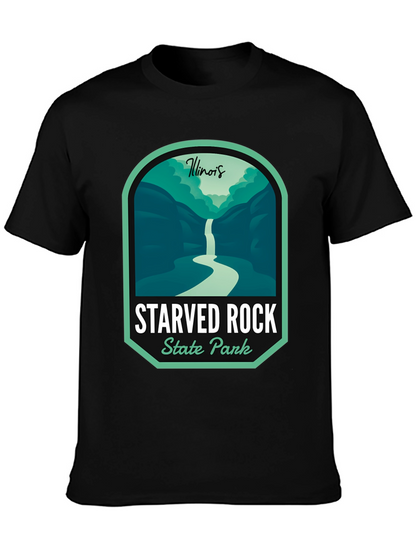 Camiseta Negra Starved Rock State Park Illinois