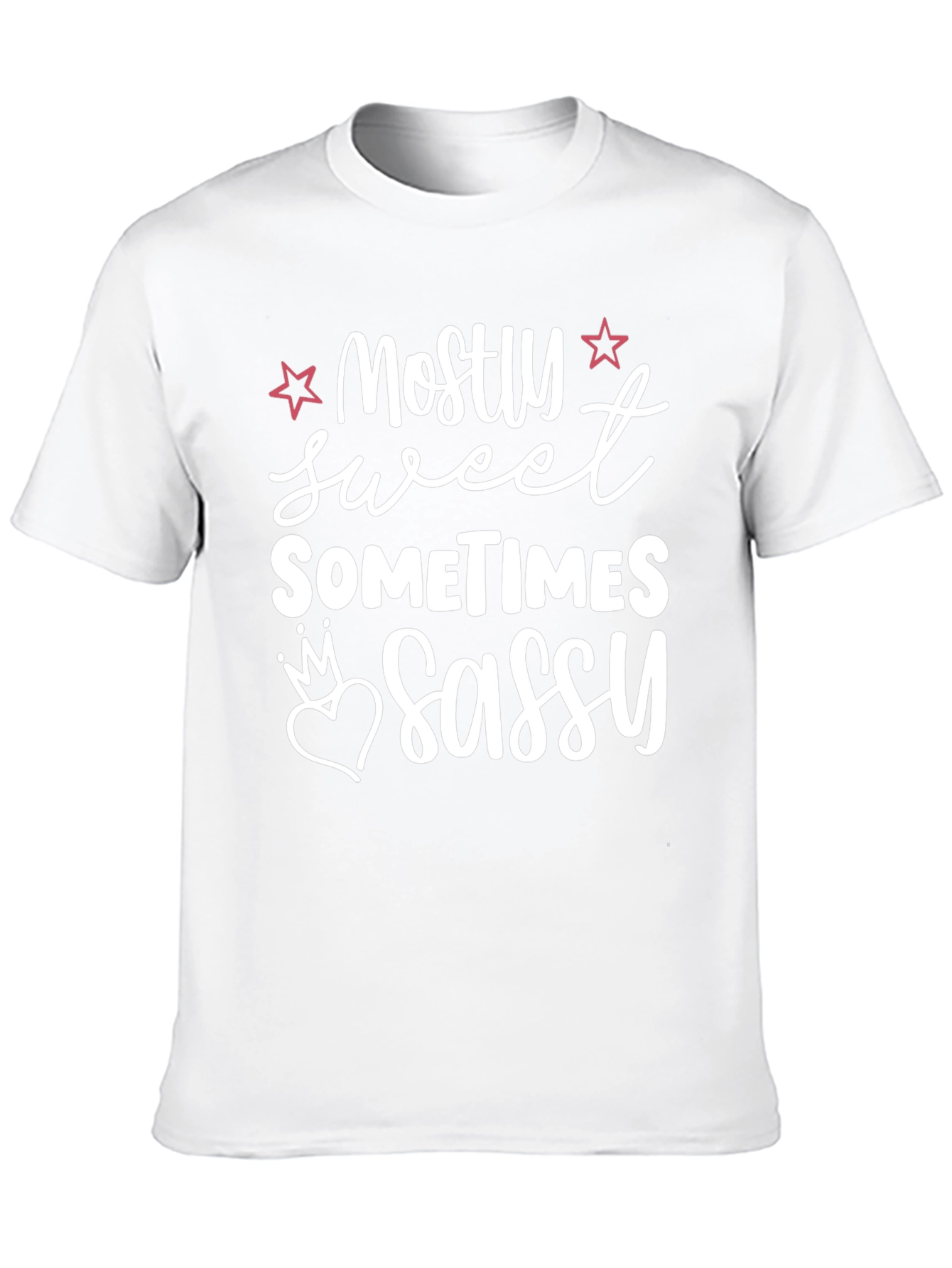 Camiseta Negra Mostly Sweet Sometimes Sassy