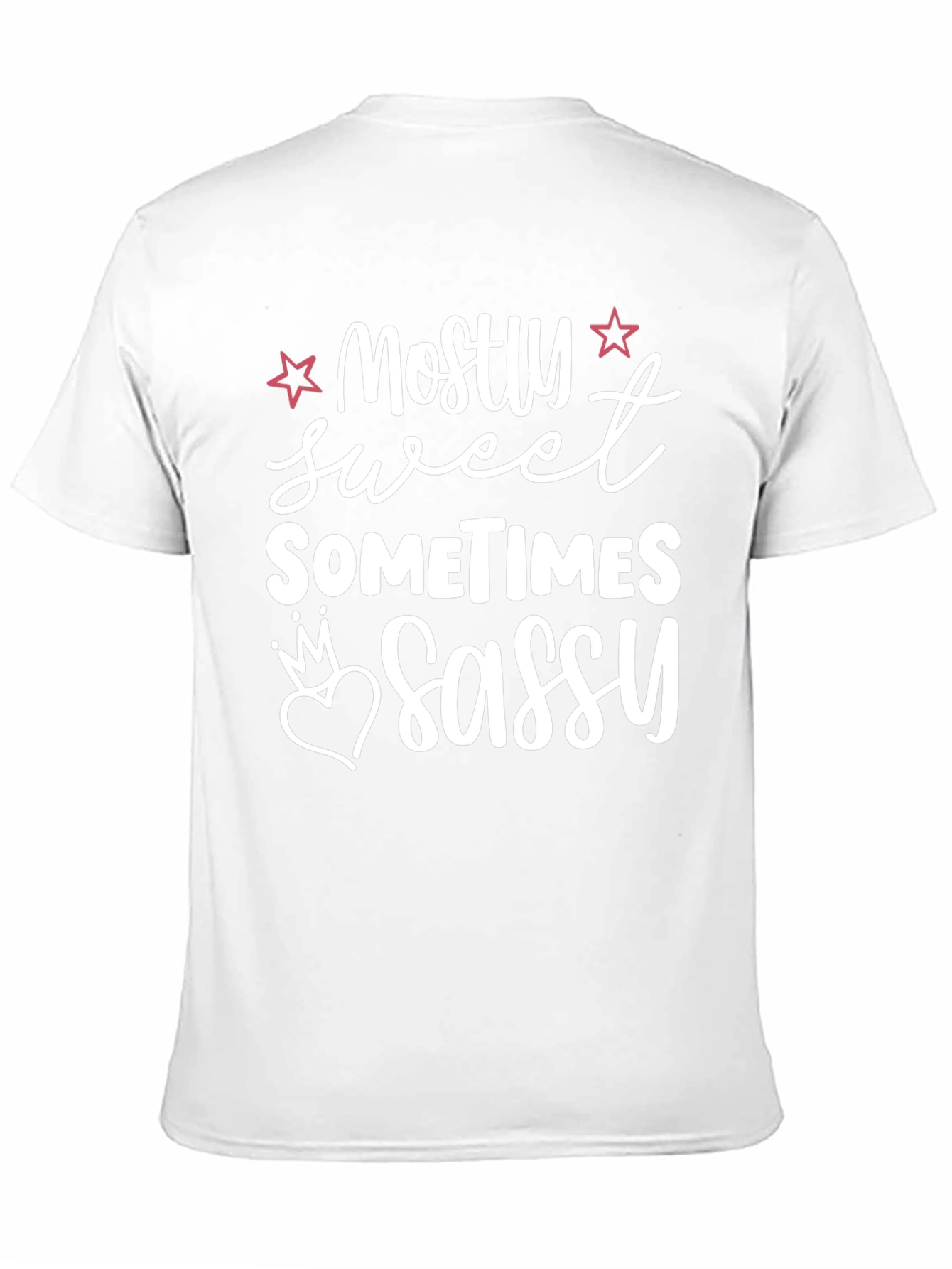 Camiseta Negra Mostly Sweet Sometimes Sassy