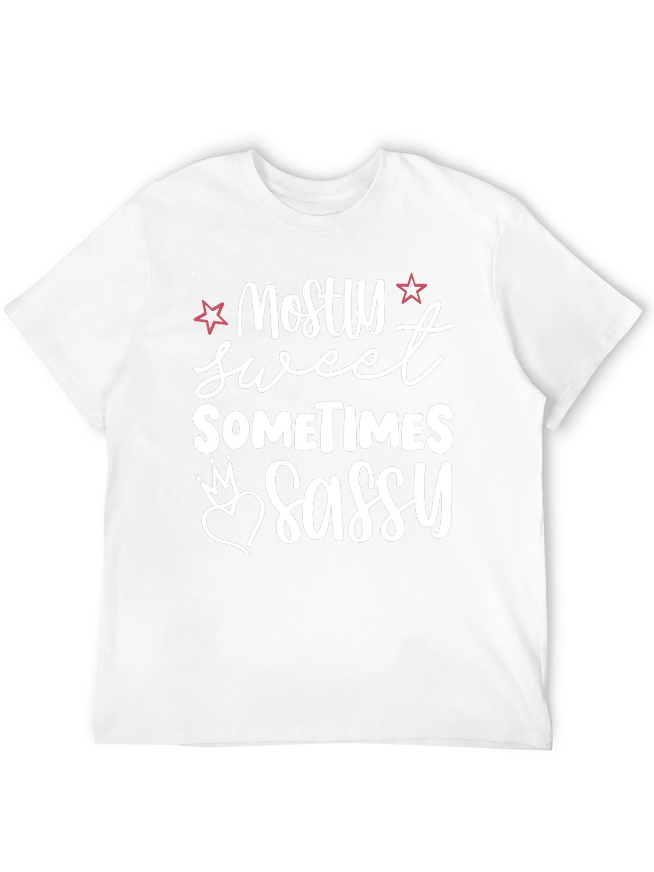 Camiseta Negra Mostly Sweet Sometimes Sassy