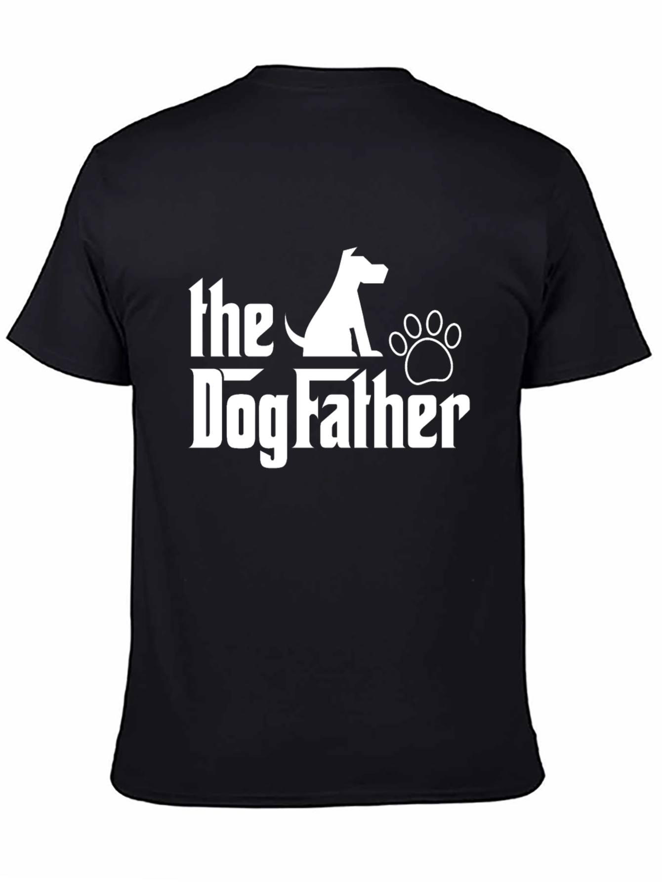 Camiseta Negra The Dog Father para Amantes de Perros