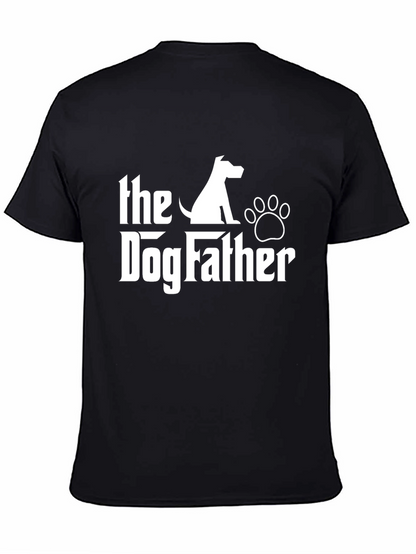 Camiseta Negra The Dog Father para Amantes de Perros