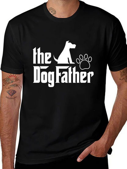 Camiseta Negra The Dog Father para Amantes de Perros