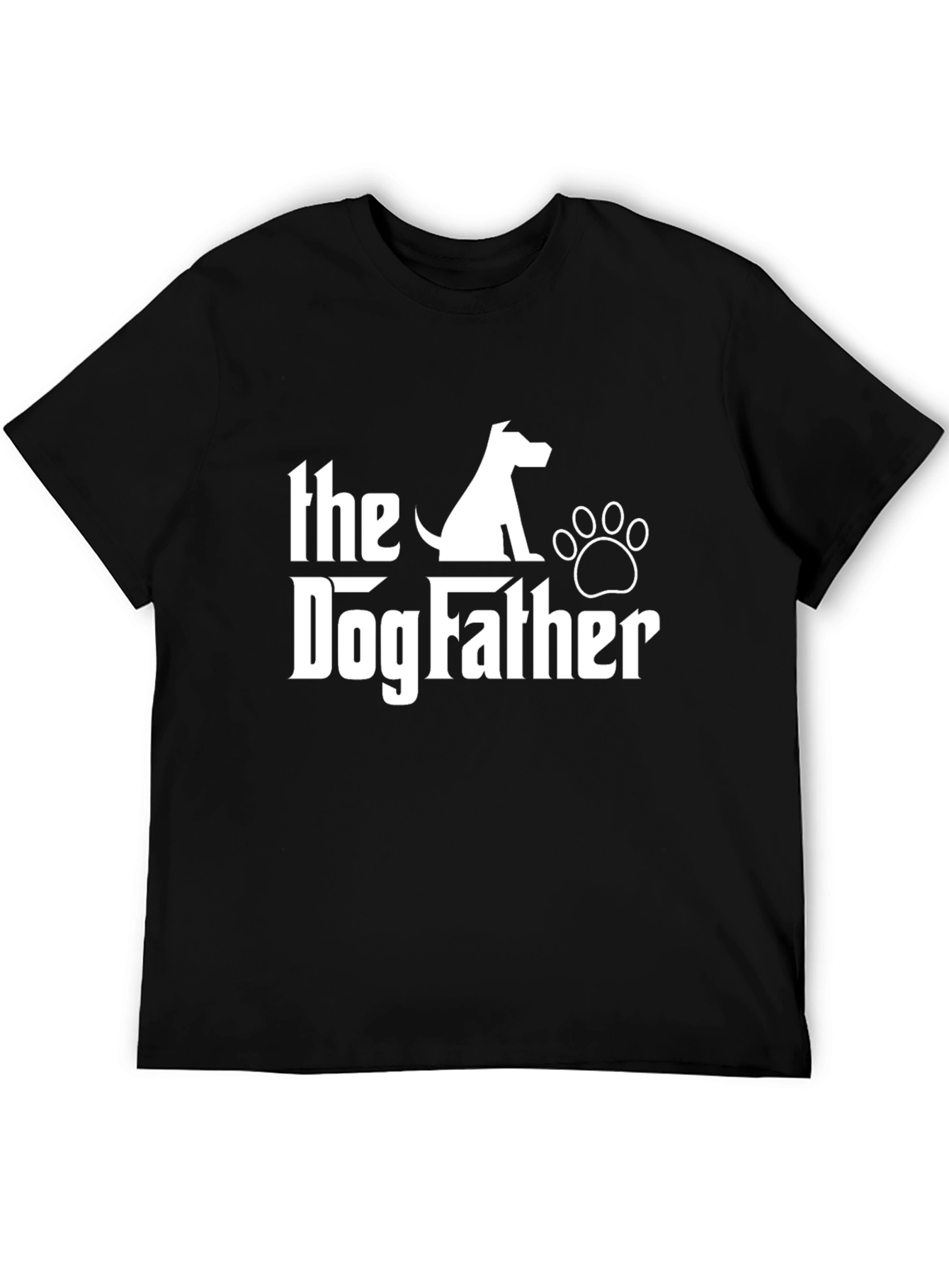 Camiseta Negra The Dog Father para Amantes de Perros