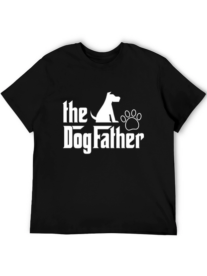 Camiseta Negra The Dog Father para Amantes de Perros