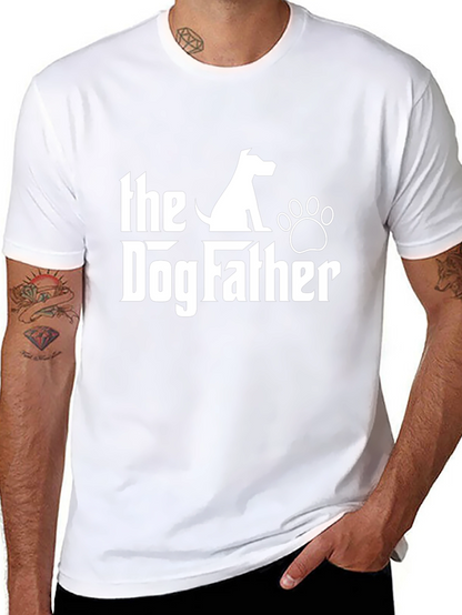 Camiseta Negra The Dog Father para Amantes de Perros