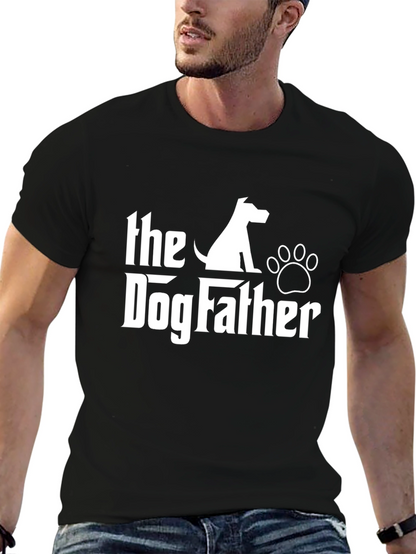 Camiseta Negra The Dog Father para Amantes de Perros