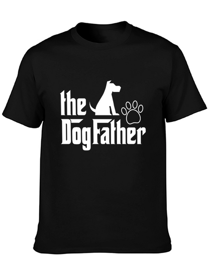 Camiseta Negra The Dog Father para Amantes de Perros
