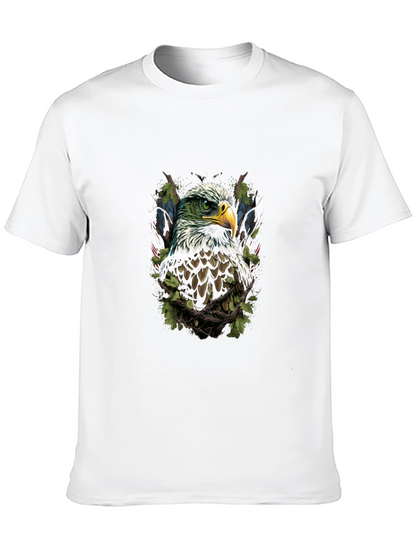 Camiseta Negra con Diseño de Águila Imponente