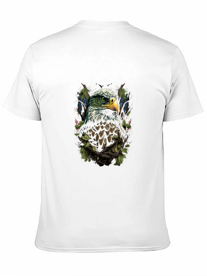 Camiseta Negra con Diseño de Águila Imponente