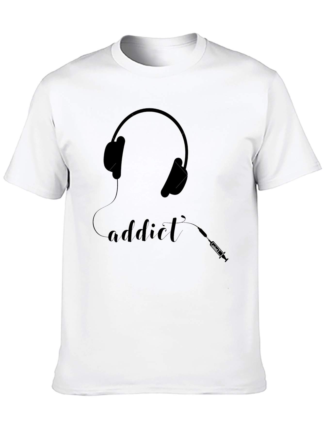 Camiseta Negra Addict a la Música