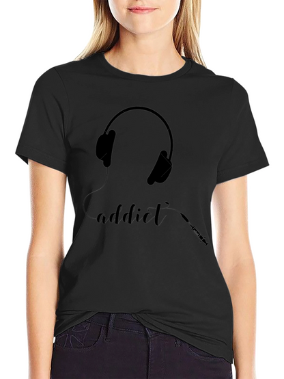 Camiseta Negra Addict a la Música