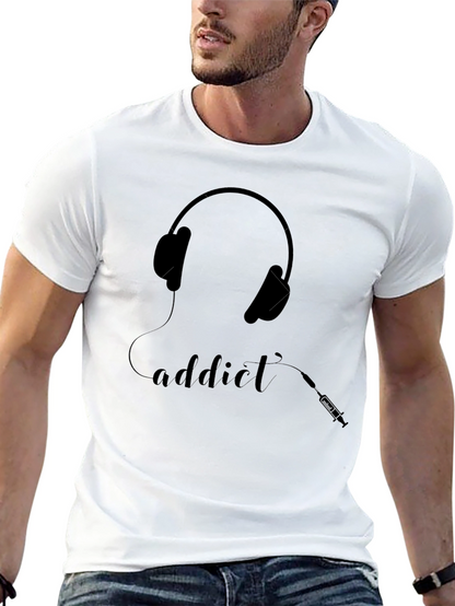 Camiseta Negra Addict a la Música