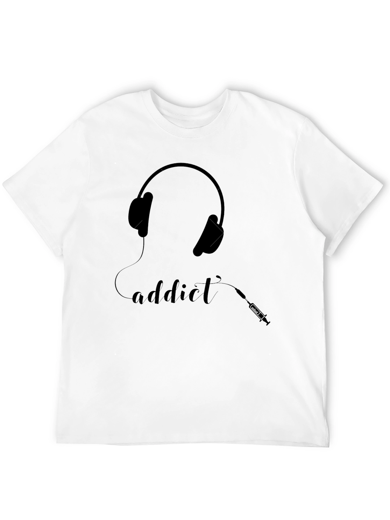 Camiseta Negra Addict a la Música