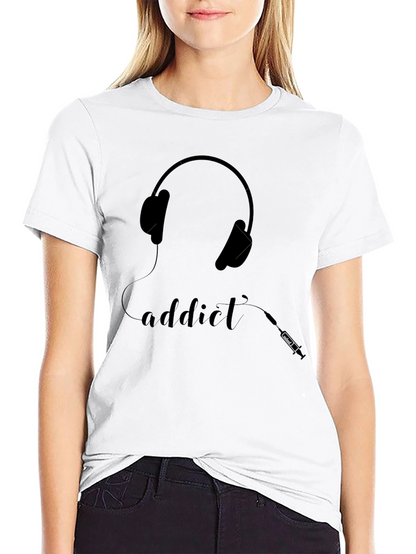 Camiseta Negra Addict a la Música
