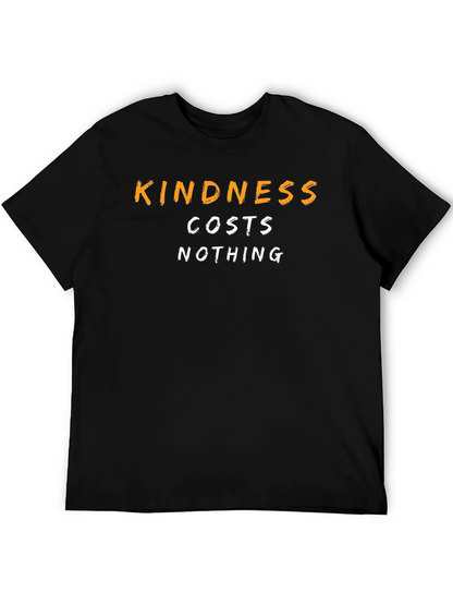 Camiseta Negra Kindness Costs Nothing