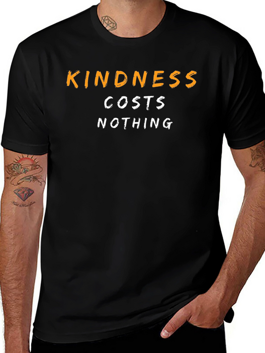 Camiseta Negra Kindness Costs Nothing