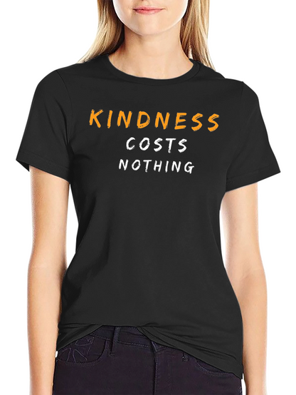 Camiseta Negra Kindness Costs Nothing