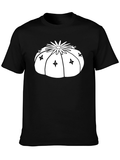 Camiseta Negra con Diseño de Cactus Estrella