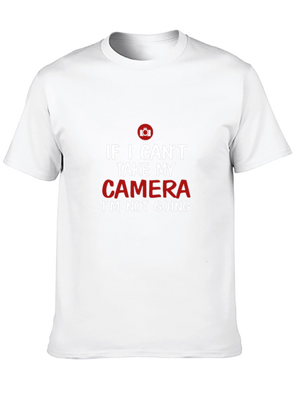 Camiseta Negra con Diseño de Cámara para Fotógrafos