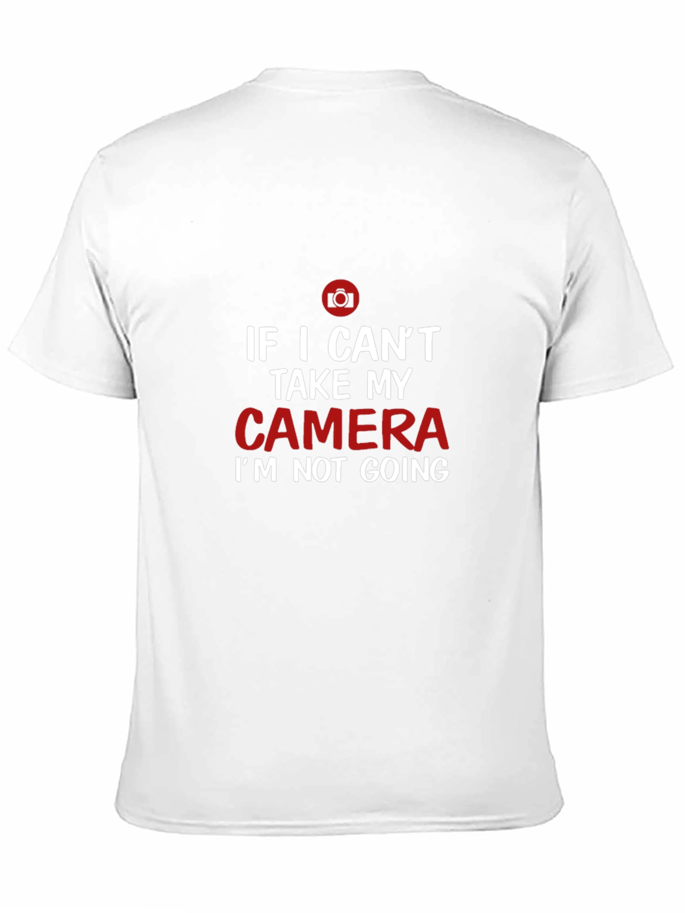 Camiseta Negra con Diseño de Cámara para Fotógrafos