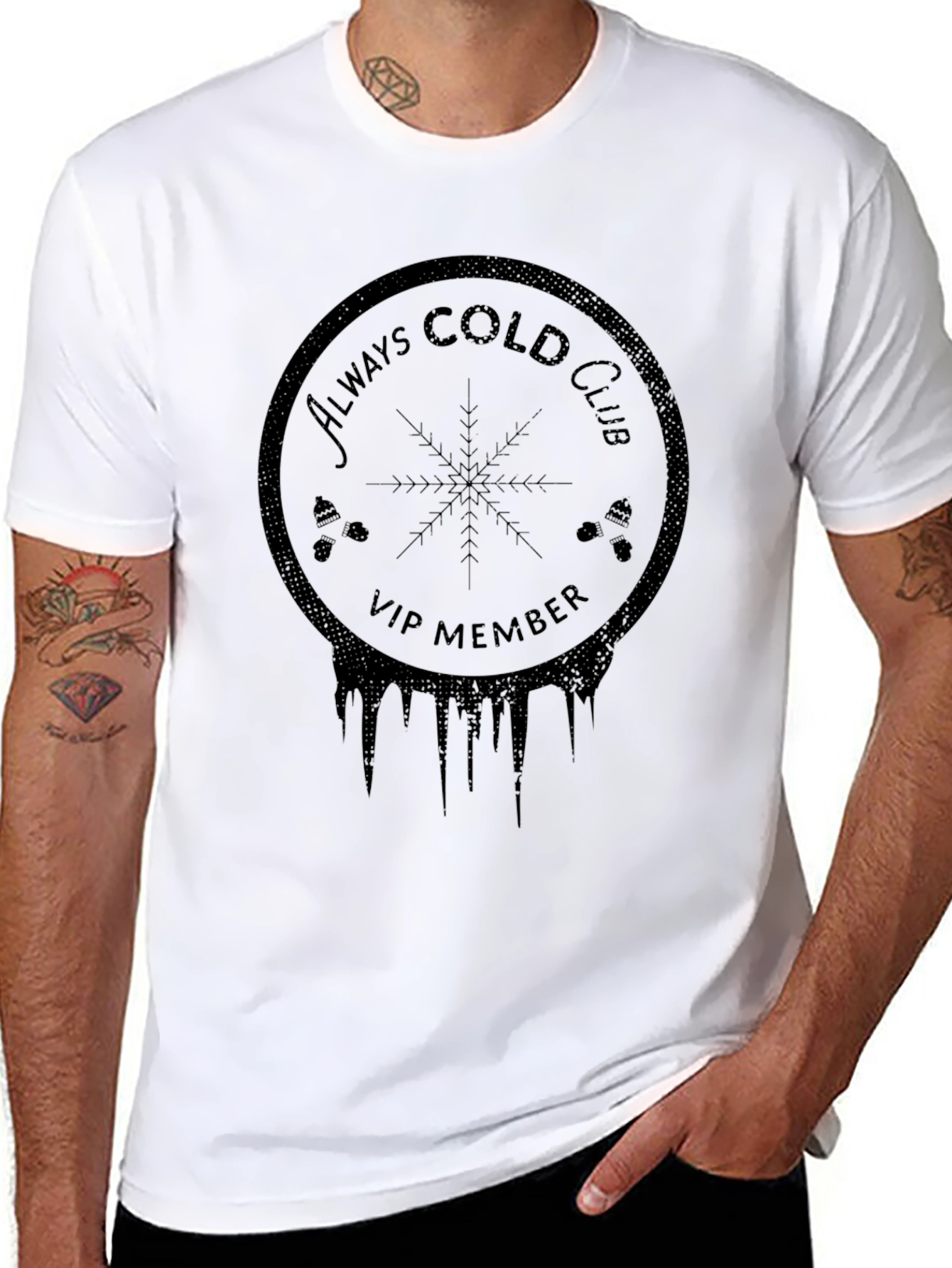 Camiseta Negra Always Cold Club