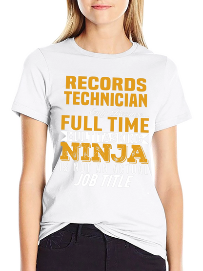 Camiseta Records Technician Ninja Multitarea