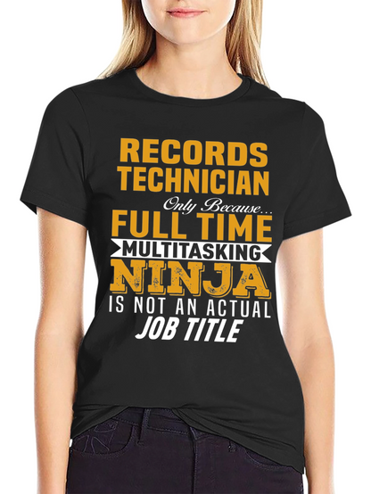 Camiseta Records Technician Ninja Multitarea