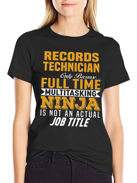 Camiseta Records Technician Ninja Multitarea
