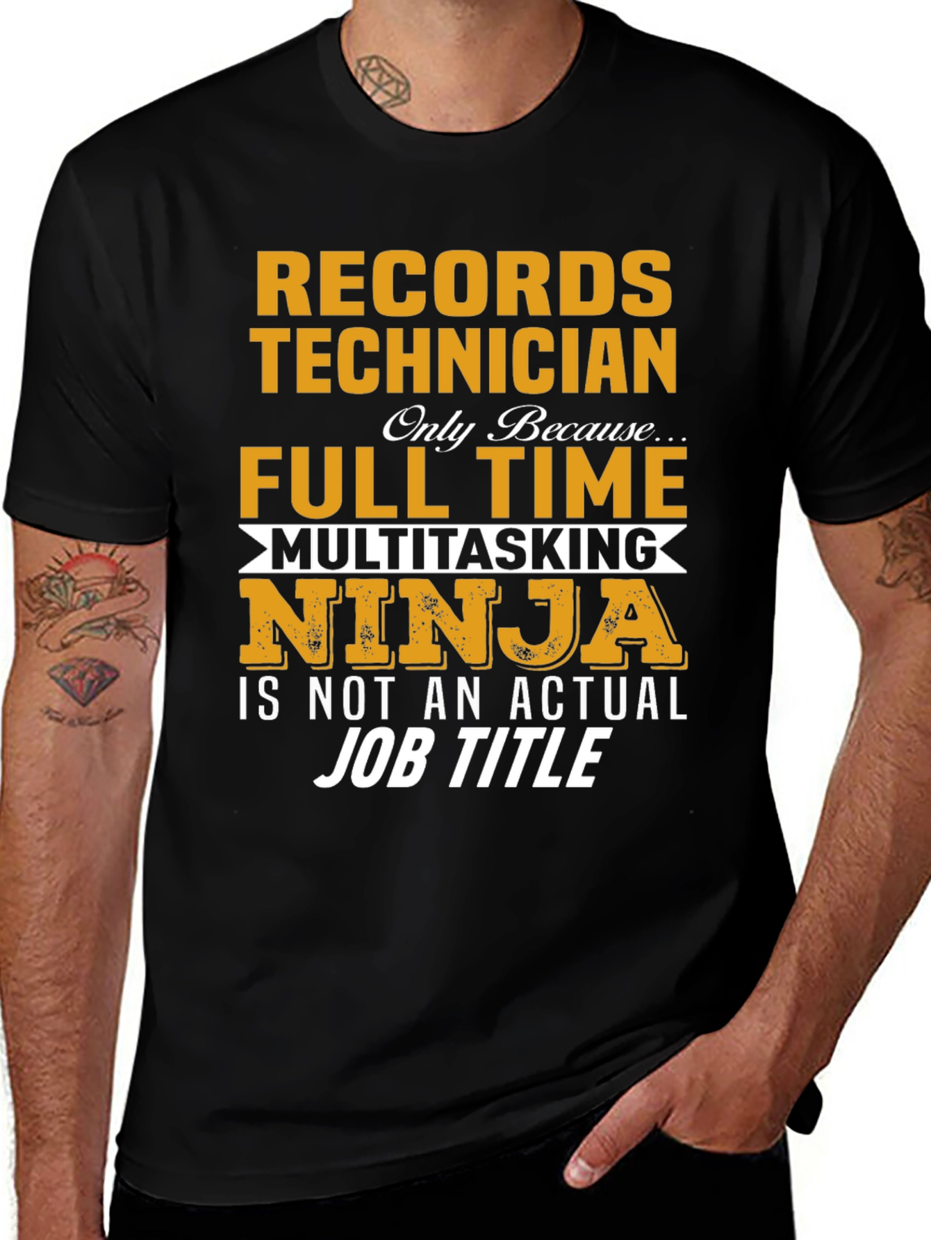 Camiseta Records Technician Ninja Multitarea