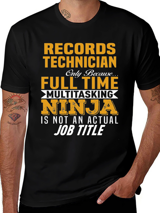 Camiseta Records Technician Ninja Multitarea