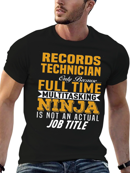 Camiseta Records Technician Ninja Multitarea