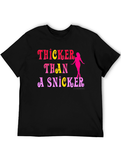 Camiseta Negra: Thicker Than a Snicker