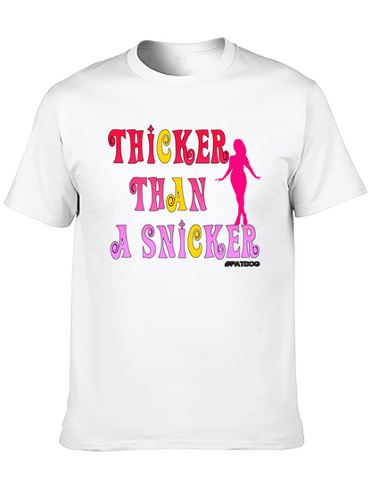 Camiseta Negra: Thicker Than a Snicker