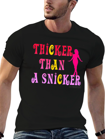 Camiseta Negra: Thicker Than a Snicker